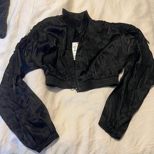 Zara cropped bomber jacket